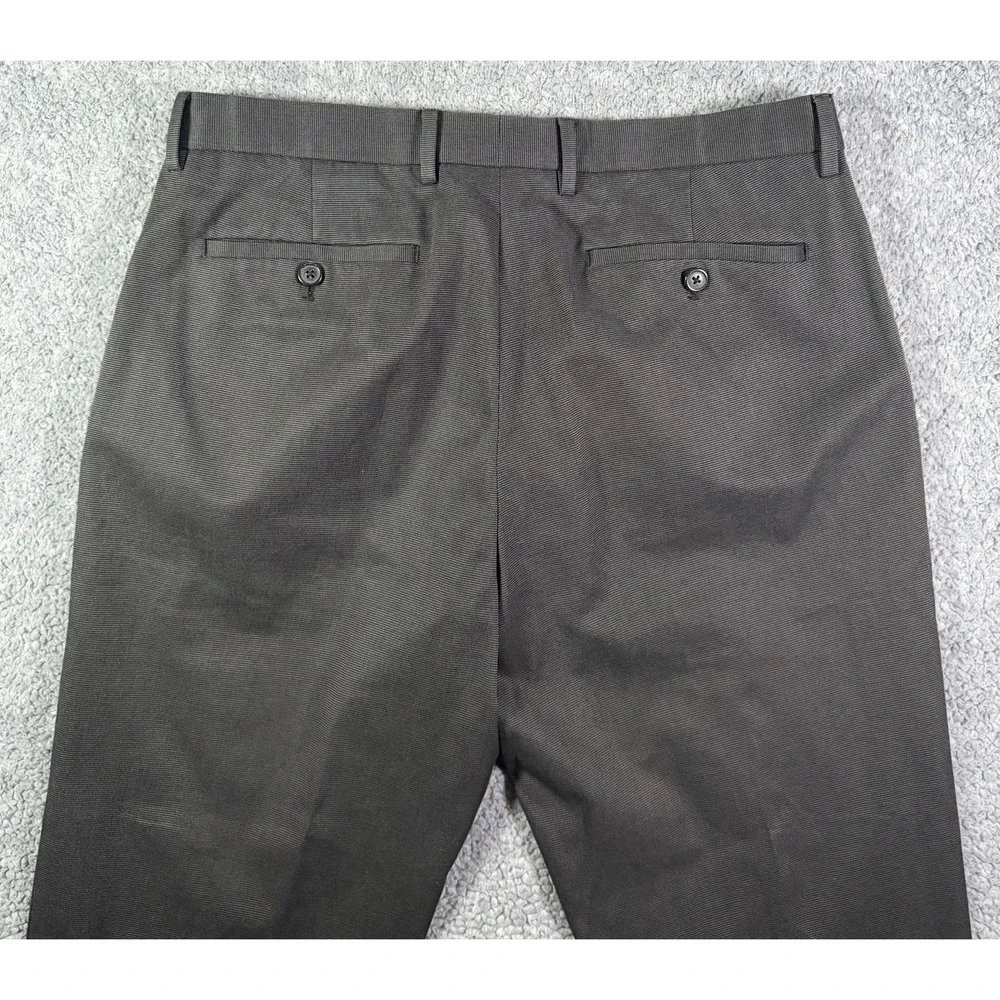 Banana Republic Dress Pants Mens 33 X 34 Gray Non Iron Modern Slim Fit Preppy